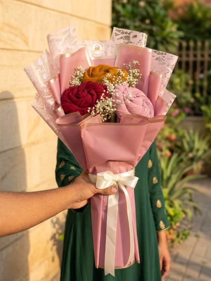 Add Hijab in Bouquet Just 2500