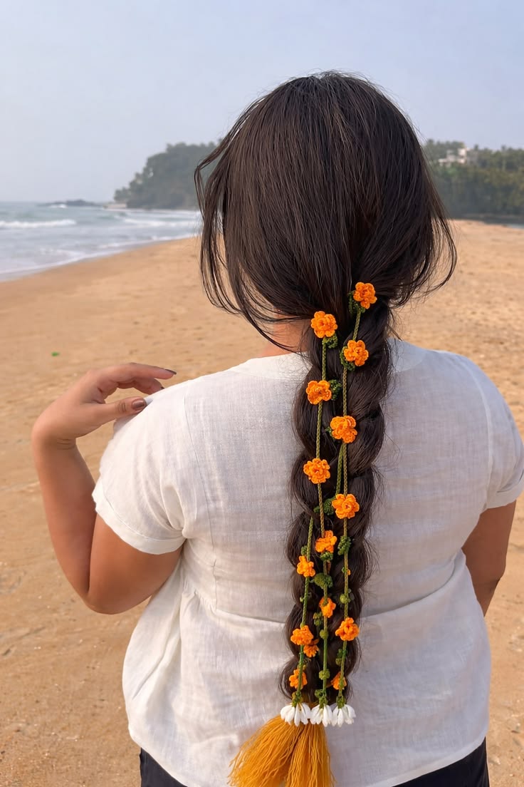 Handcrafted Crochet Flower Hair Paranda
