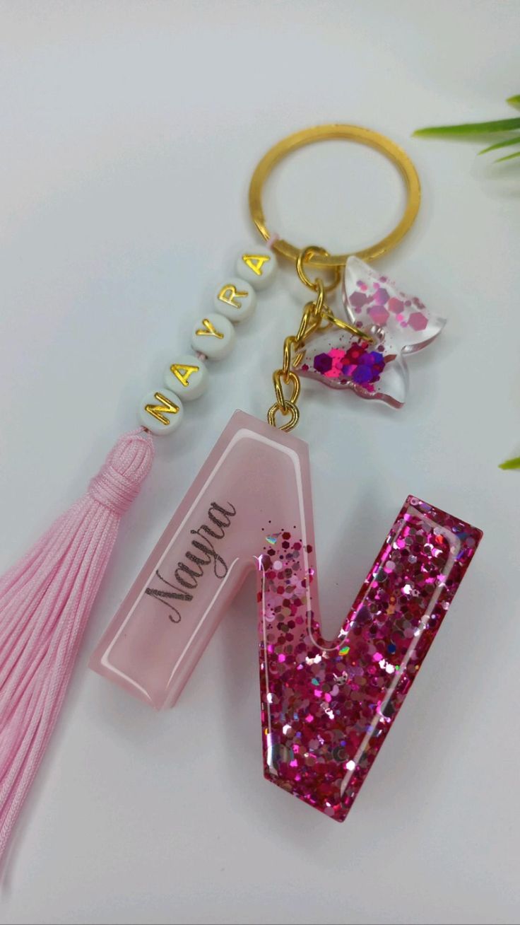 Name Keychain Resin