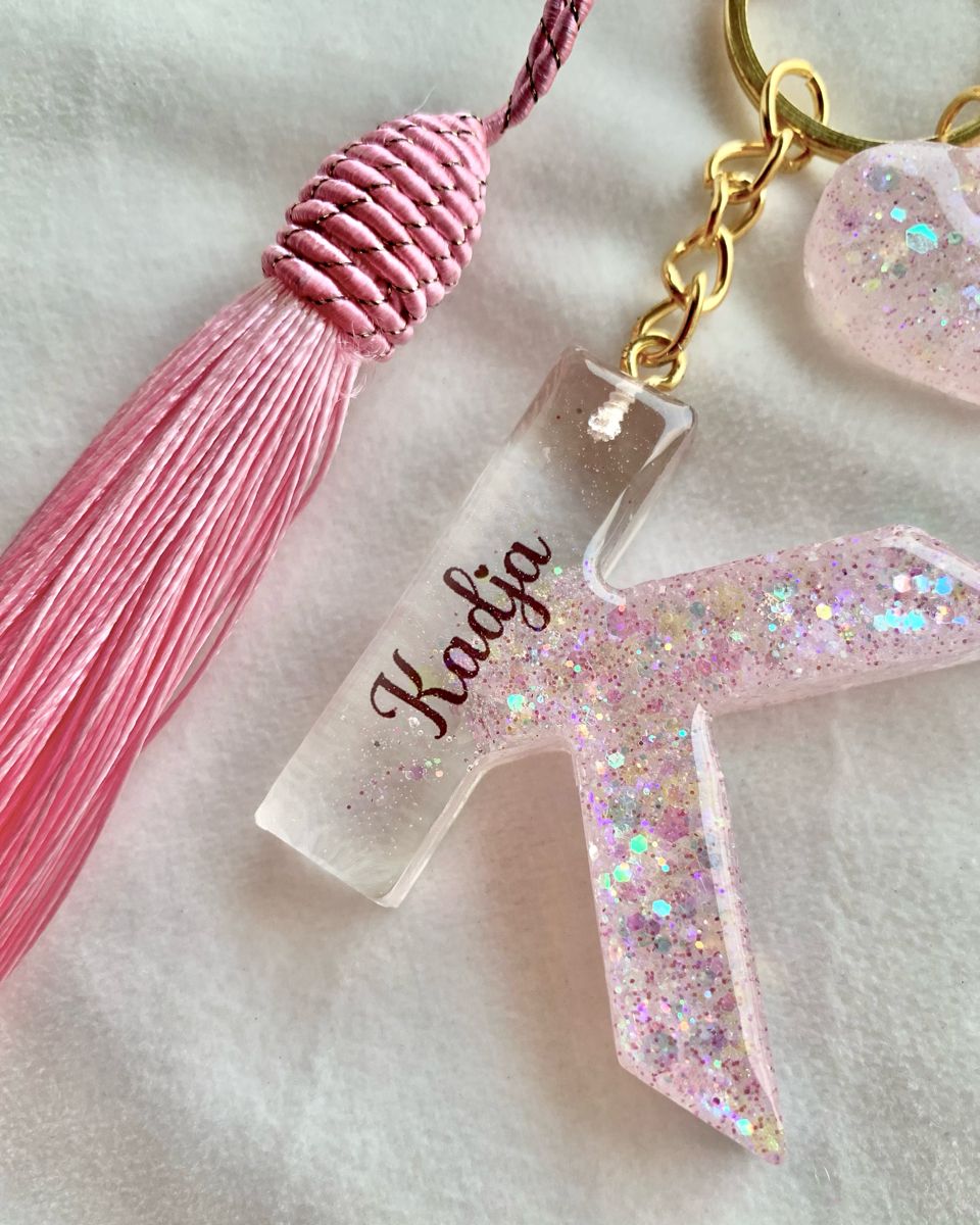 Name Keychain Resin