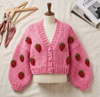 Handcrafted Strawberry Cardigan