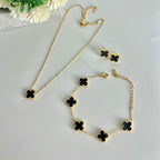 Leaf Clover Jewelry Set