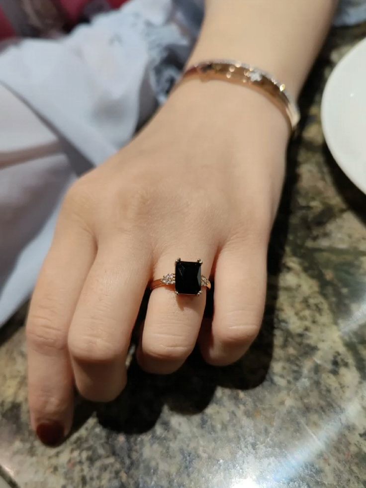 Turkish Stylish Black Stone Ring