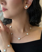 Leaf Clover Jewelry Set