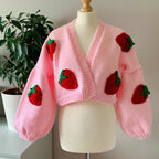 Handcrafted Strawberry Cardigan