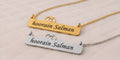 Gucci Signature Name Necklace - Gold & Silver with Couple Names