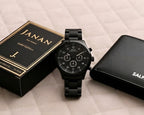 Black Cartel Edition - Customized Name Wallet & Watch Detail