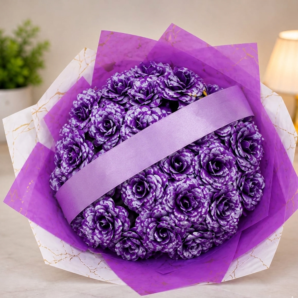 Artificial Bouquet Purple
