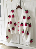 Handcrafted Strawberry Cardigan
