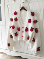 Handcrafted Strawberry Cardigan