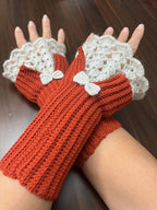 Crochet Lace Fingerless Gloves