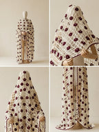Handcrafted Green Crochet Dupatta with Marigold Border