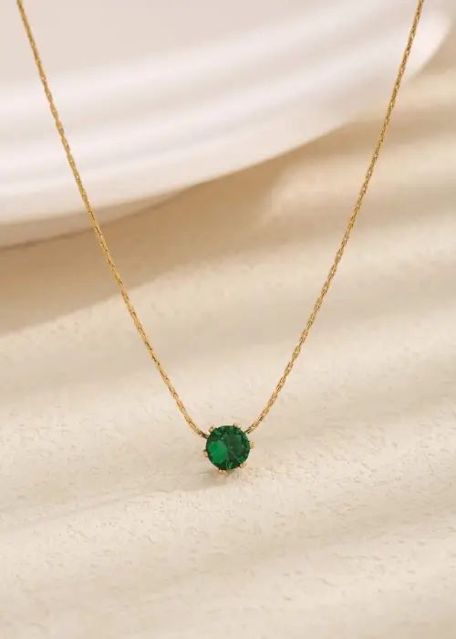 Solitaire Crystal Necklace