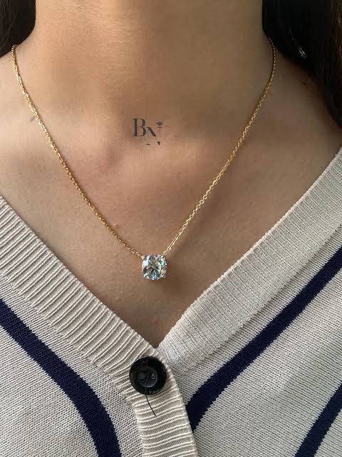 Solitaire Crystal Necklace