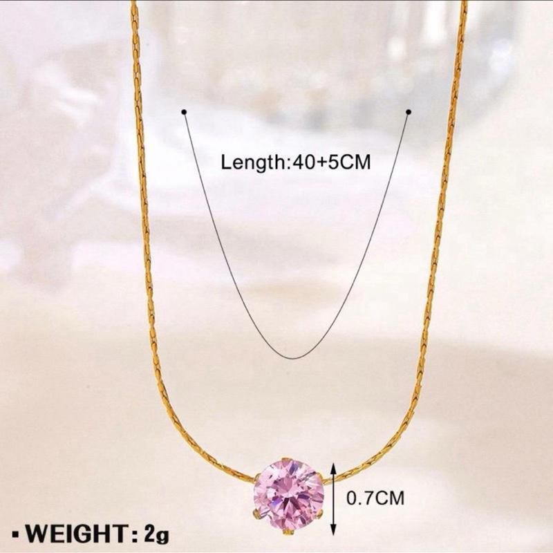 Solitaire Crystal Necklace