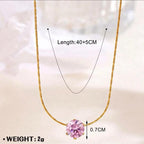 Solitaire Crystal Necklace