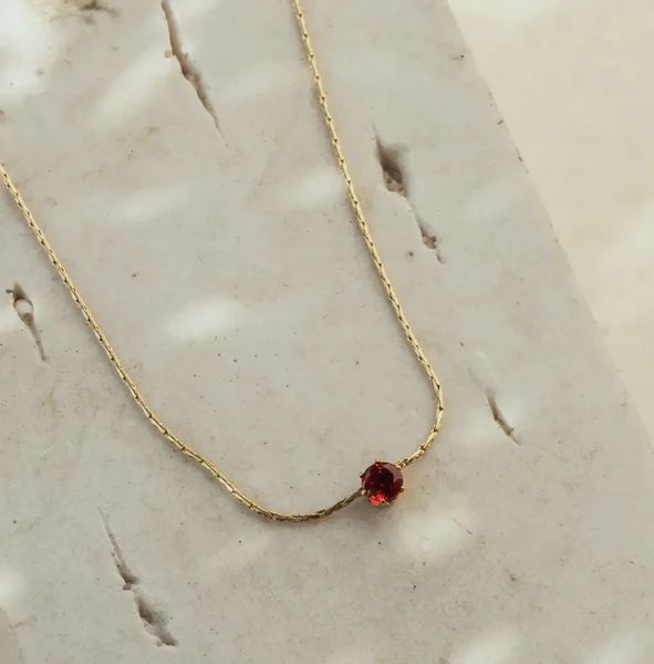Solitaire Crystal Necklace