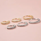Diamond Pavé Huggie Hoop Noise Earring