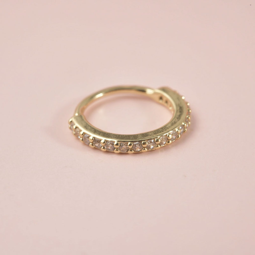 Diamond Pavé Huggie Hoop Noise Earring