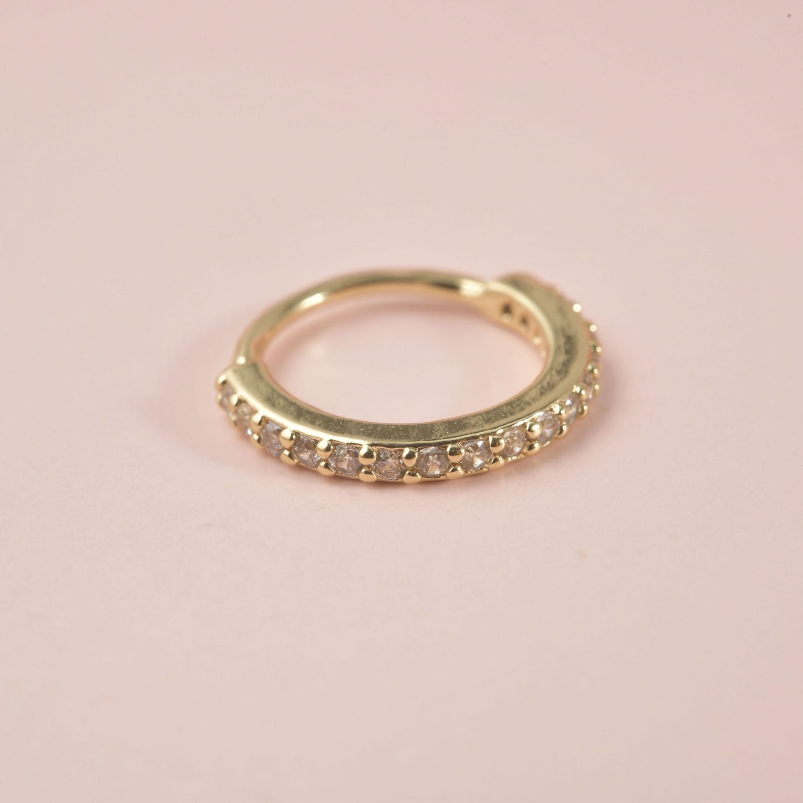 Diamond Pavé Huggie Hoop Noise Earring