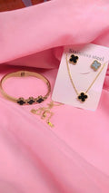 Black Clover Stainless Steel Jewelry Set