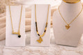 Gold Pendant Necklace Collection - Love, Butterfly & Triangle