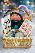 Kids' Gift Basket – Hair Accessories, Bead Bracelet, Frog Coin Purse & Rubber Bands