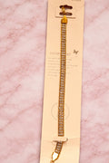 Gold Double Row CZ Tennis Bracelet
