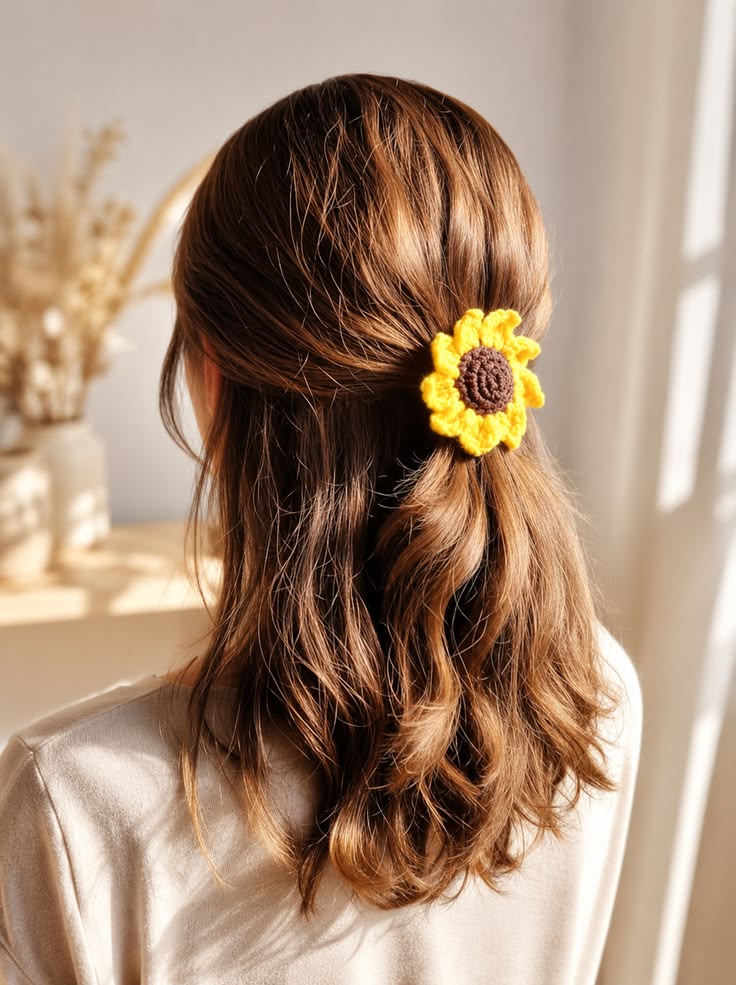 Sunflower Hair Ties