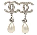 Chanel Big Pearl Drop Earrings
