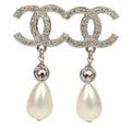 Chanel Big Pearl Drop Earrings