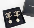 Chanel Big Pearl Drop Earrings