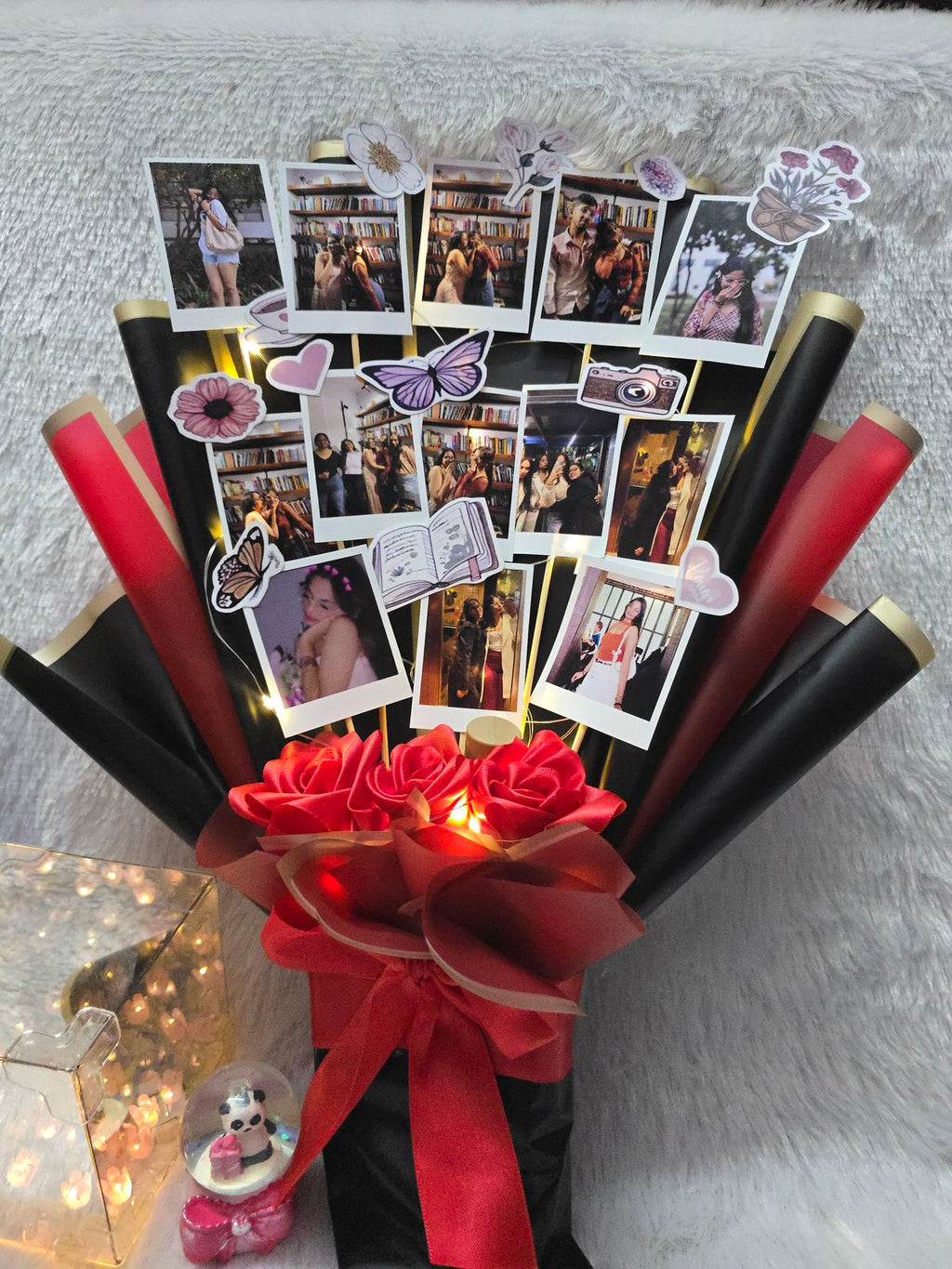 Add Pictures in Bouquet