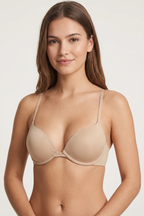Emily Wired And Padded Bra  | Plunge Push Up Bra with Racerback Straps