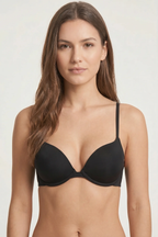 Emily Wired And Padded Bra  | Plunge Push Up Bra with Racerback Straps