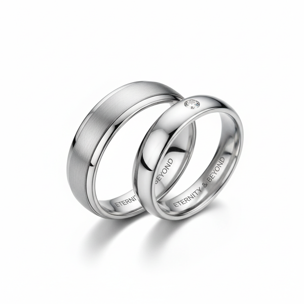 Stainless Steel Couple Ring