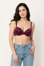 Cheree Wired Padded Cotton Bra - View 7