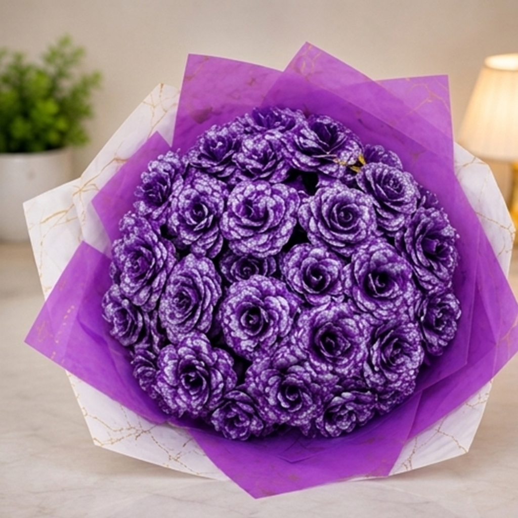 Artificial Bouquet Purple