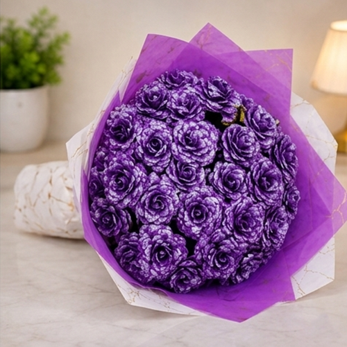 Artificial Bouquet Purple